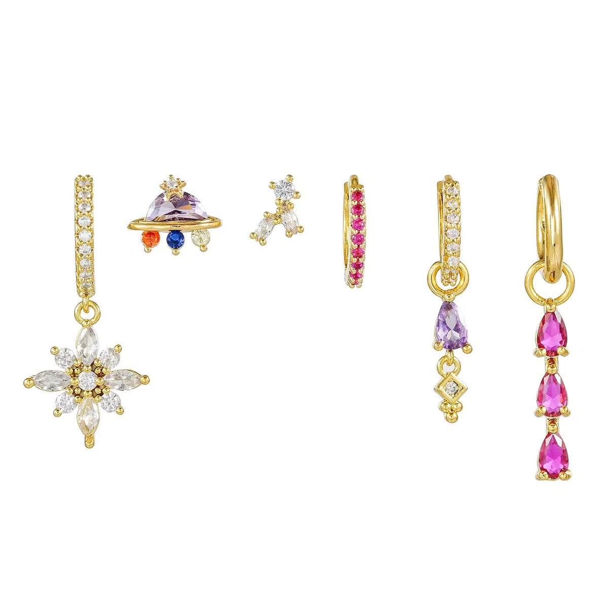 EVARA earring ( SET OF 6 PAIRS)